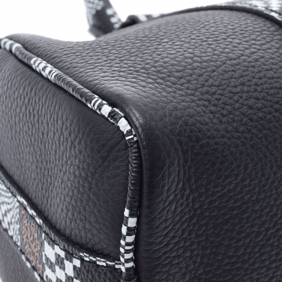 LOUIS VUITTON Distorted Keepall XS Black Leather Shoulder Bag - Picture 8 of 9